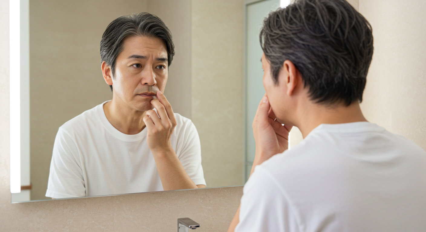 40代で急に老けた？と感じる男性へ。見た目の原因と今すぐできる改善策5選