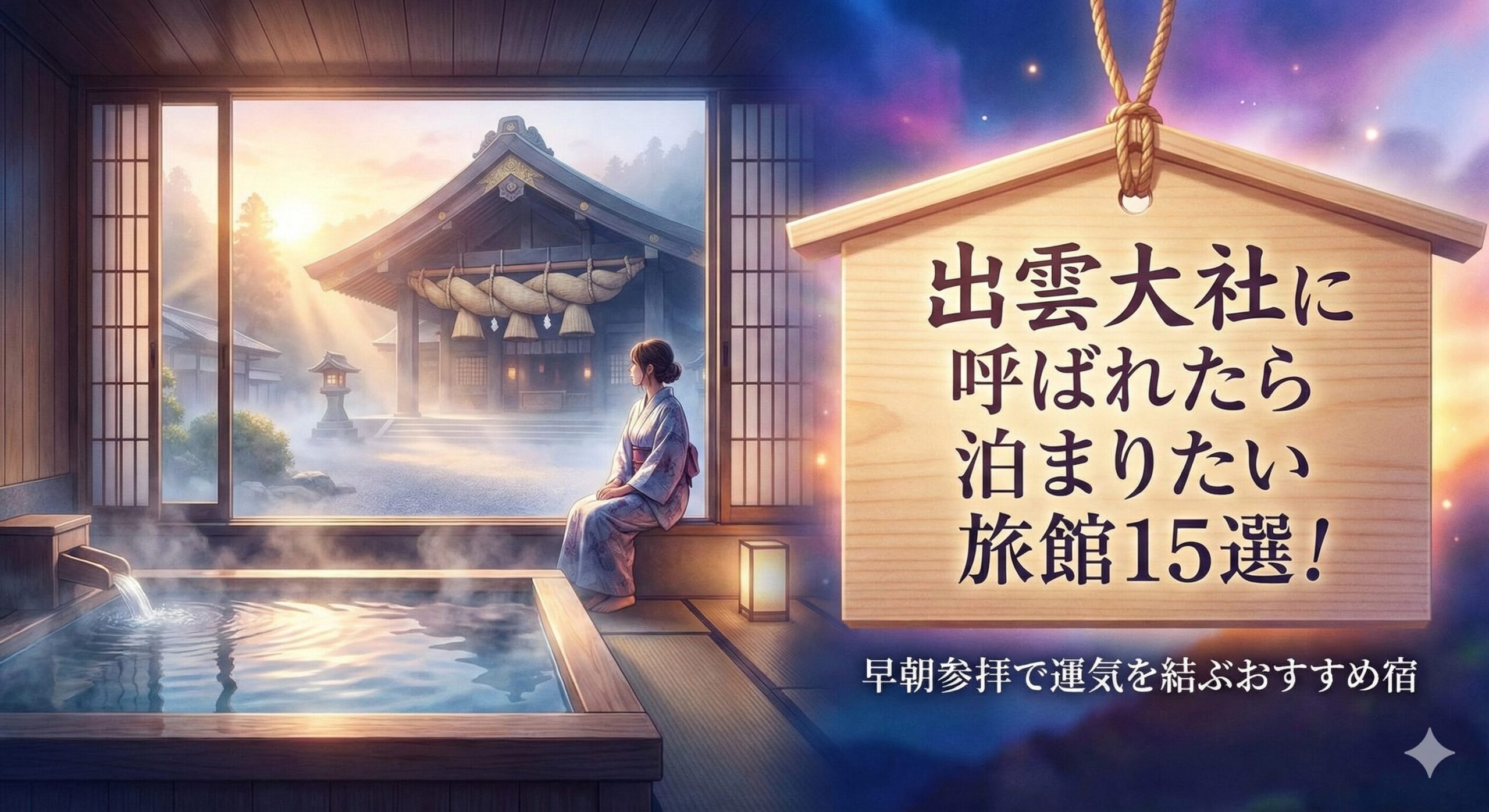 出雲大社に呼ばれたら泊まりたい旅館15選！早朝参拝で運気を結ぶおすすめ宿